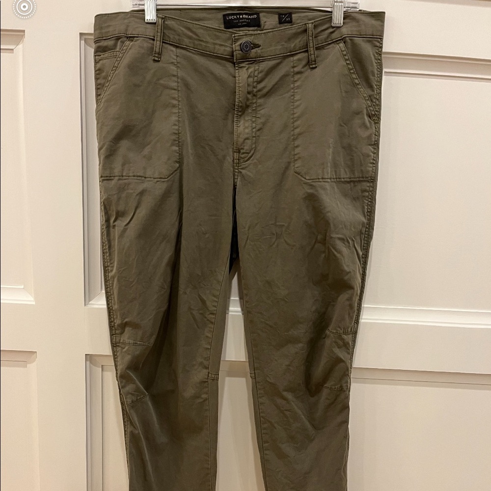 Lucky Brand Army Green Skinny Jeans